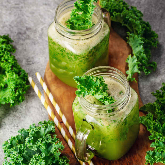 Green kale smoothie